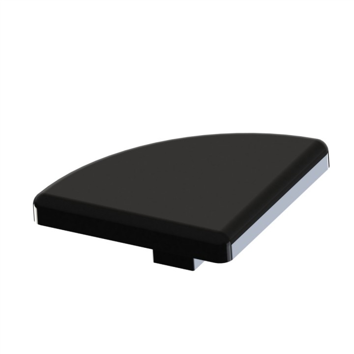 Embout profilé aluminium - Rainure 5 mm – Section R20mm - 90° - Elcom shop