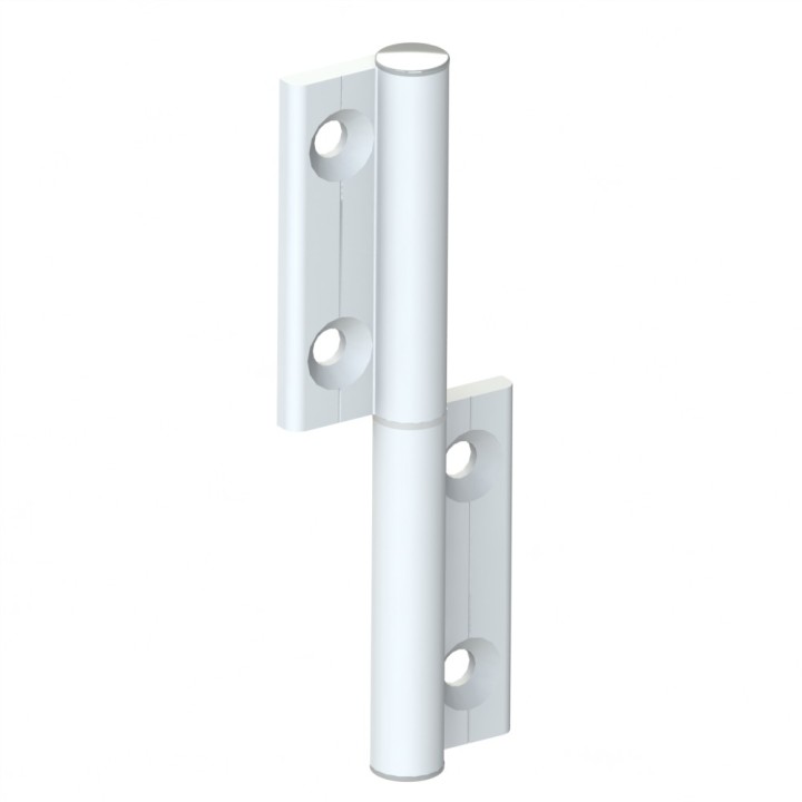 Charnière profilé aluminium – 20x20 – Al – PP0 - Elcom shop