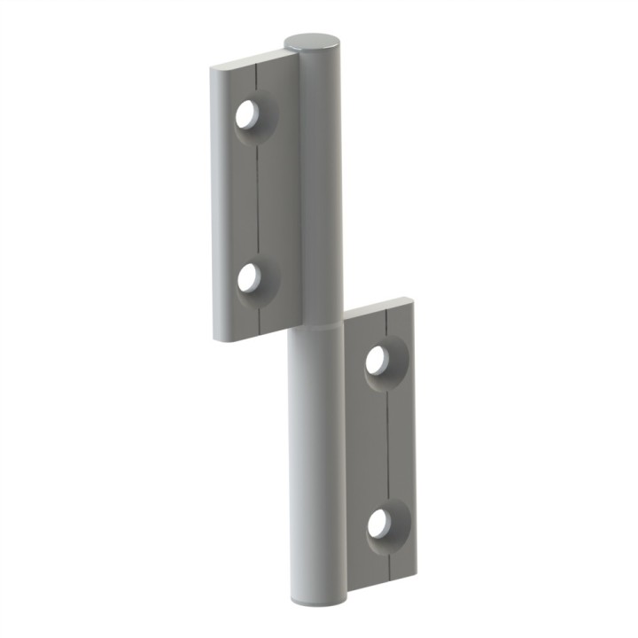 Charnière profilé aluminium – 20x20 – Al – PP4 - Elcom shop