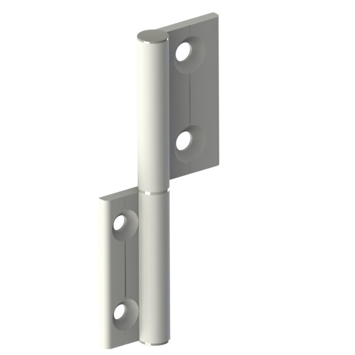 Charnière profilé aluminium – 30x20 – Al – PP0 - Elcom shop