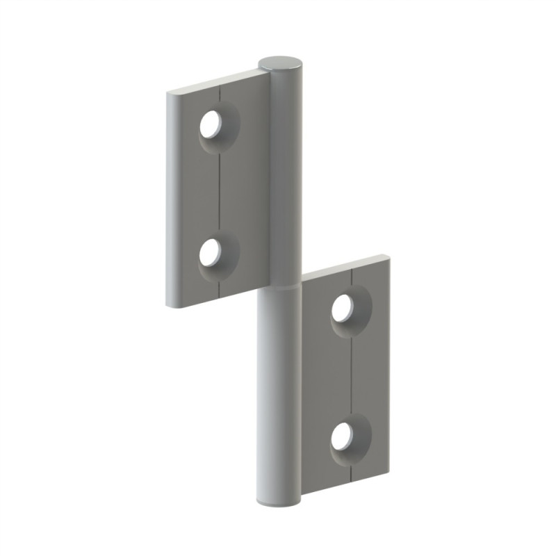 Charnière profilé aluminium – 30x30 – Al – PP4 - Elcom shop