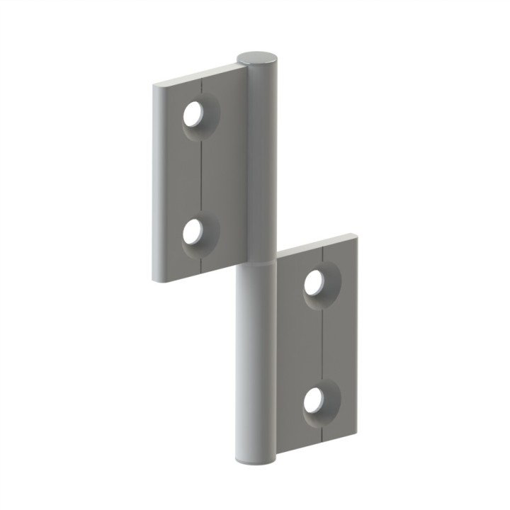 Charnière profilé aluminium – 30x30 – Al – PP4 - Elcom shop