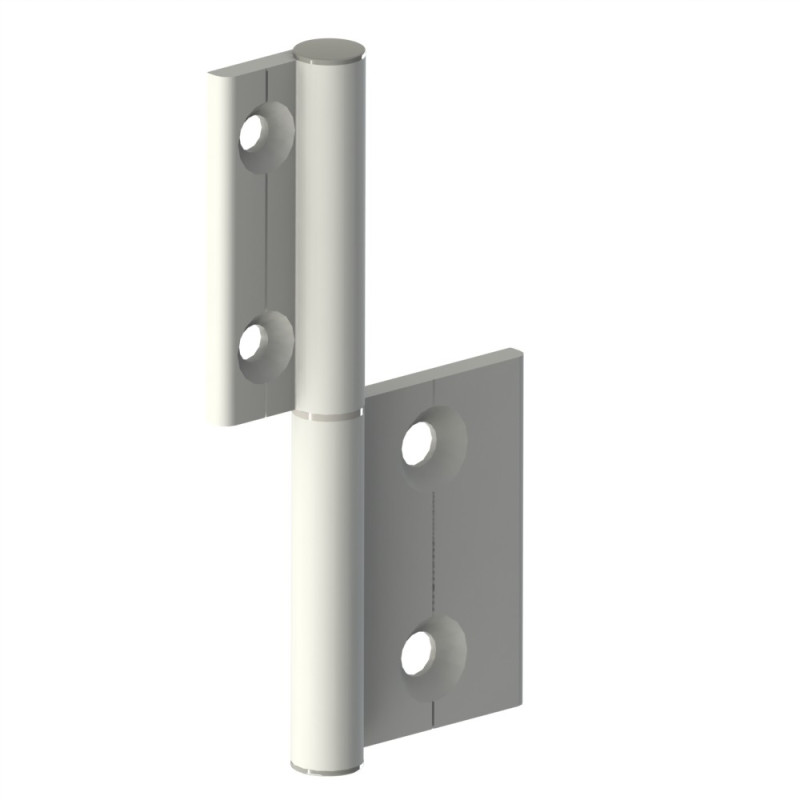 Charnière profilé aluminium – 40x20 – Al – PP0 - Elcom shop