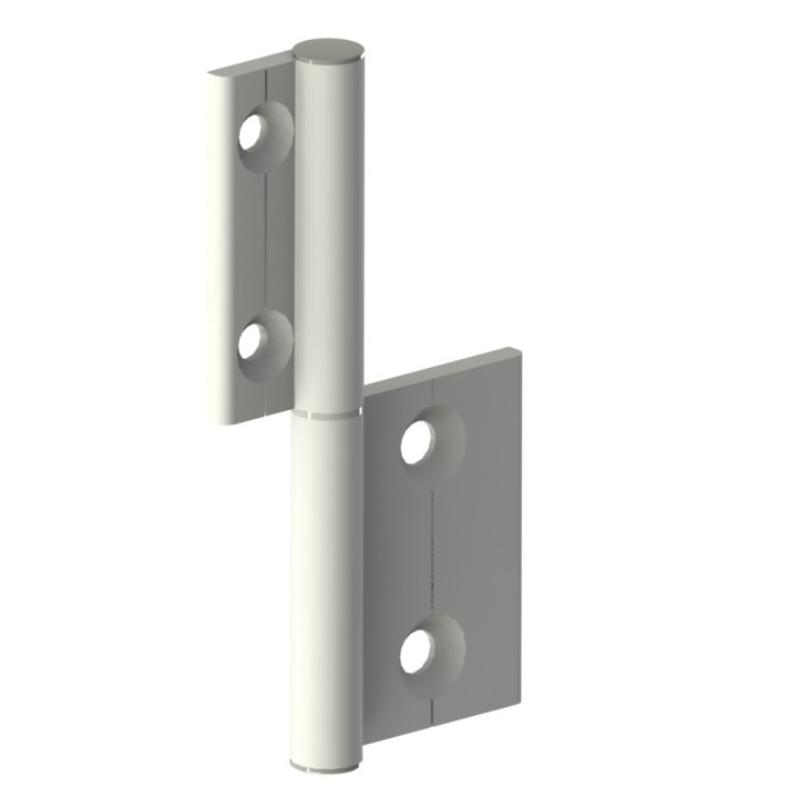 Charnière profilé aluminium – 40x20 – Al – PP0 - Elcom shop