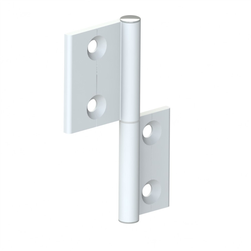 Charnière profilé aluminium – 40x30 – Al – PP0 - Elcom shop