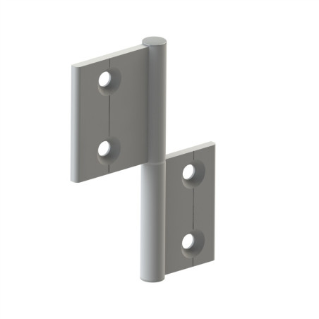 Charnière profilé aluminium – 40x30 – Al – PP4 - Elcom shop