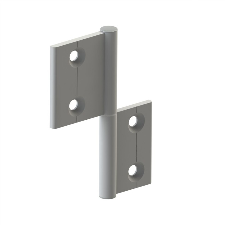 Charnière profilé aluminium – 40x30 – Al – PP4 - Elcom shop