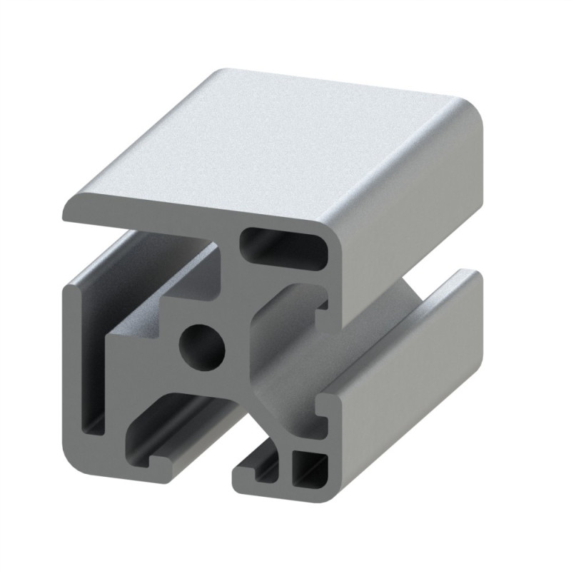 Profilé aluminium d’encadrement (Coupe max 6 m) - Rainure 6 mm – 30x30 mm - Elcom shop
