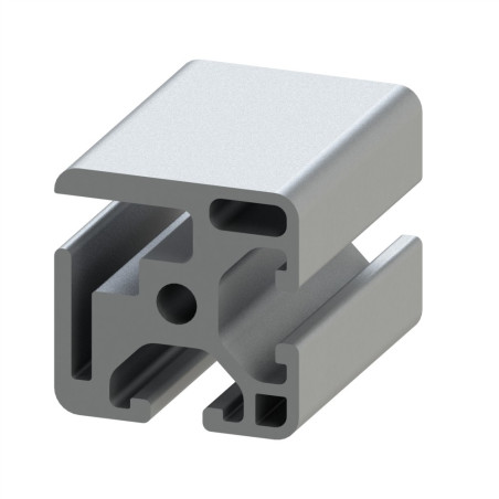 Profilé aluminium d’encadrement (Coupe max 6 m) - Rainure 6 mm – 30x30 mm - Elcom shop