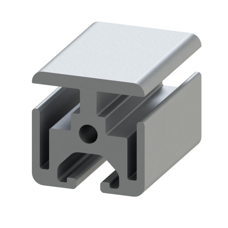 Profilé d’encadrement (Coupe max 6 m) - Rainure 6 mm – Section 30x30 mm -180° - Elcom shop
