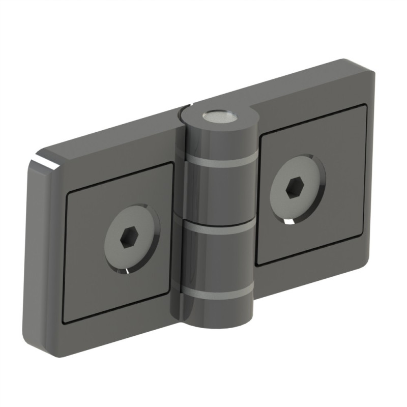 Charnière profilé aluminium – 6 30 – Zn – 8/8 – Avec vis - Elcom shop