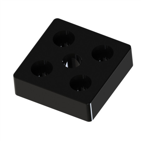 Plaque de base profilé aluminium – Rainure 5 mm - 40x40 mm – M10 - Elcom shop