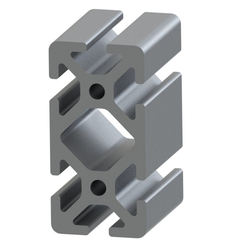 Profilé aluminium (Coupe max 6 m) – Rainure 6 mm – 60x30 mm – Lourd - Elcom shop