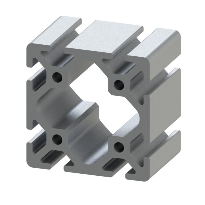 Profilé aluminium (Coupe max 6 m) – Rainure 6 mm – Section 60x60 mm – Lourd - Elcom shop
