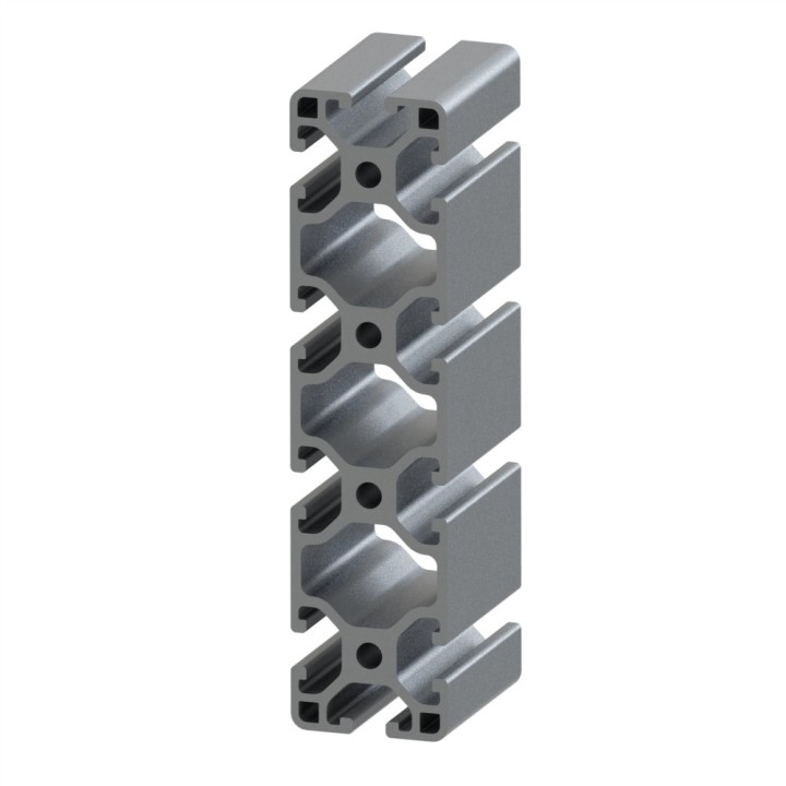 Profilé aluminium (Coupe max 6 m) – Rainure 6 mm – 120x30 mm - Léger - Elcom shop