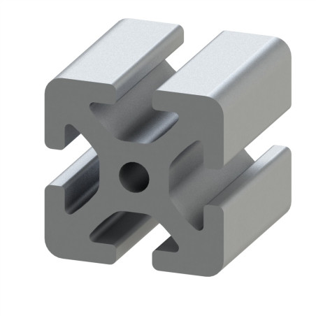 Profilé aluminium (Barre de 6 m) – Rainure 8 mm – Section 40x40 mm - lourd - Elcom shop