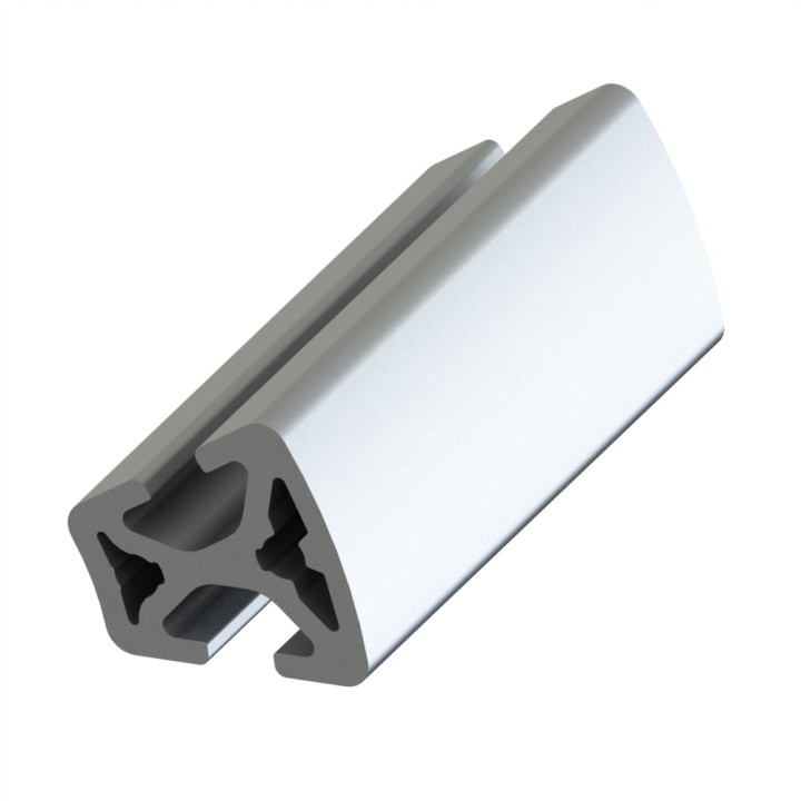 Profilé aluminium (Barre de 3 m) – Rainure 5 mm – Section R20-40-30° - Elcom shop