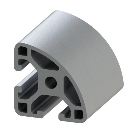 Profilé aluminium (Coupe max 3 m) – Rainure 6 mm – R30-90° - Léger - Elcom shop