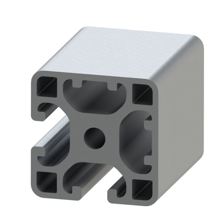 Profilé aluminium (Barre de 6 m) – Rainure 8 mm – 40x40 mm – 2N90 – Léger - Elcom shop
