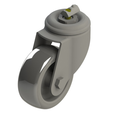 Roulette pivotante pour rainure profilé aluminium – D80 – section 40x40 mm - Elcom shop