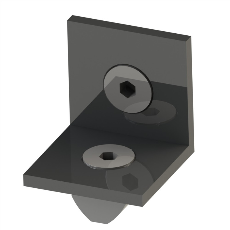 Kit équerre profilé aluminium – Rainure 6 mm – Section 30x40 mm - Elcom shop