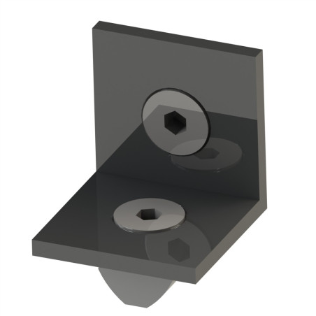 Kit équerre profilé aluminium – Rainure 6 mm – Section 30x40 mm - Elcom shop