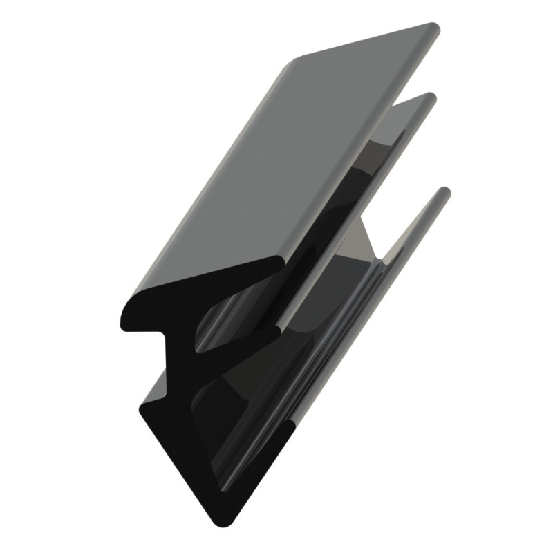 Joint de remplissage profilé aluminium (Coupe max 100 m) – Rainures 8 mm – 4-6 mm – noir - Elcom shop