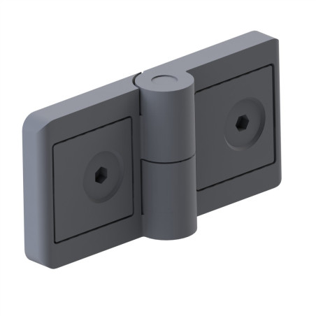 Charnière profilé aluminium – 6 30 – Zn – 6/8 – Avec vis - Elcom shop