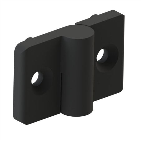 Charnière profilé aluminium – 6 – PA - Droite - Elcom shop