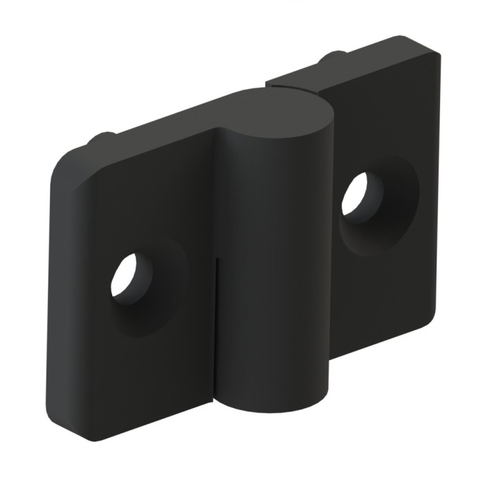 Charnière profilé aluminium – 6 – PA - Droite - Elcom shop