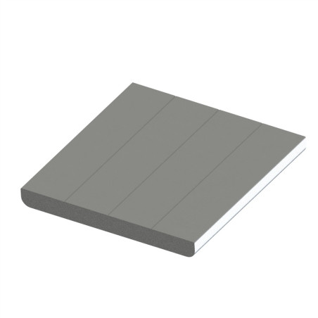 Schéma cotes - Profilé aluminium plat (Barre de 2 m) – Section 80x8 mm - Economique - Elcom shop