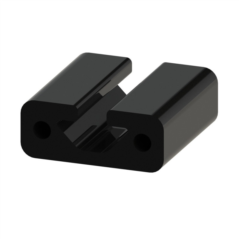 Profilé aluminium (Coupe max 3 m) – Rainure 8 mm – Section 40x16 mm - Noir - Elcom shop