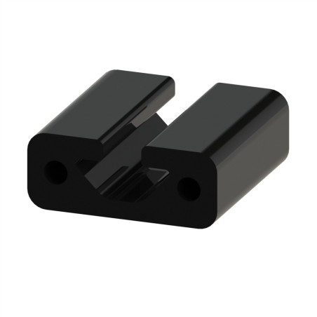 Profilé aluminium (Coupe max 3 m) – Rainure 8 mm – Section 40x16 mm - Noir - Elcom shop