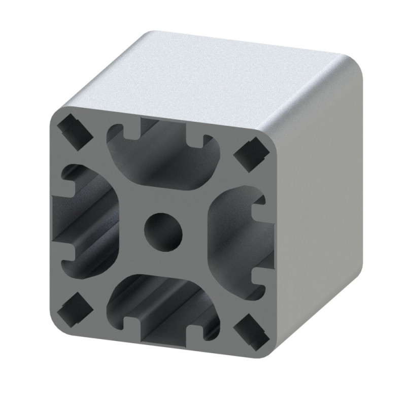 Profilé aluminium (Coupe max 6 m) – Rainure 8 mm – 40x40 mm – 4N - Léger - Elcom shop