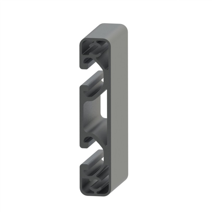 Profilé aluminium (Coupe max 3 m) – Rainure 8 mm – 80x16 mm - Economique - Elcom shop