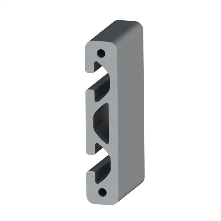 Profilé aluminium (Coupe max 3 m) – Rainure 8 mm – Section 80x16 mm - Elcom shop