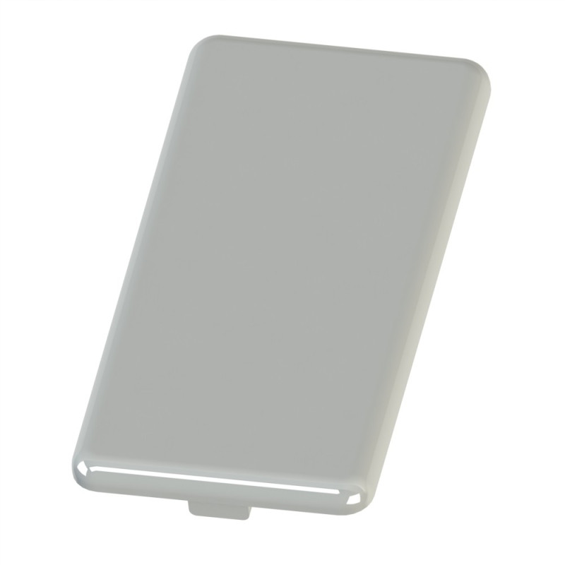 Embout profilé aluminium  – Rainure 8 mm – Section 80x40 mm - gris - Elcom shop