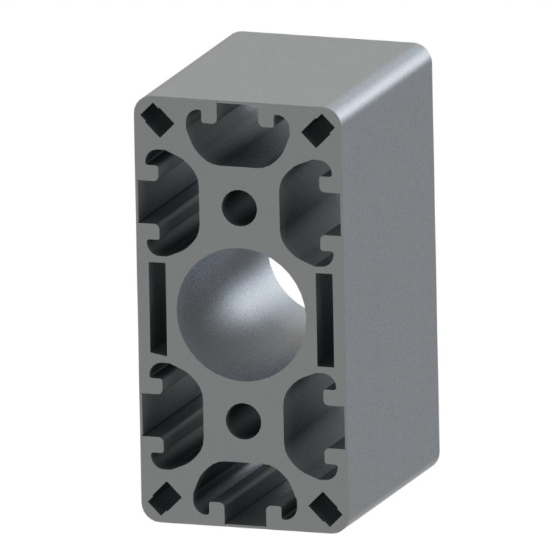 Profilé aluminium (Coupe max 6 m) – Rainure 8 mm – 80x40 mm – 6N - Léger - Elcom shop