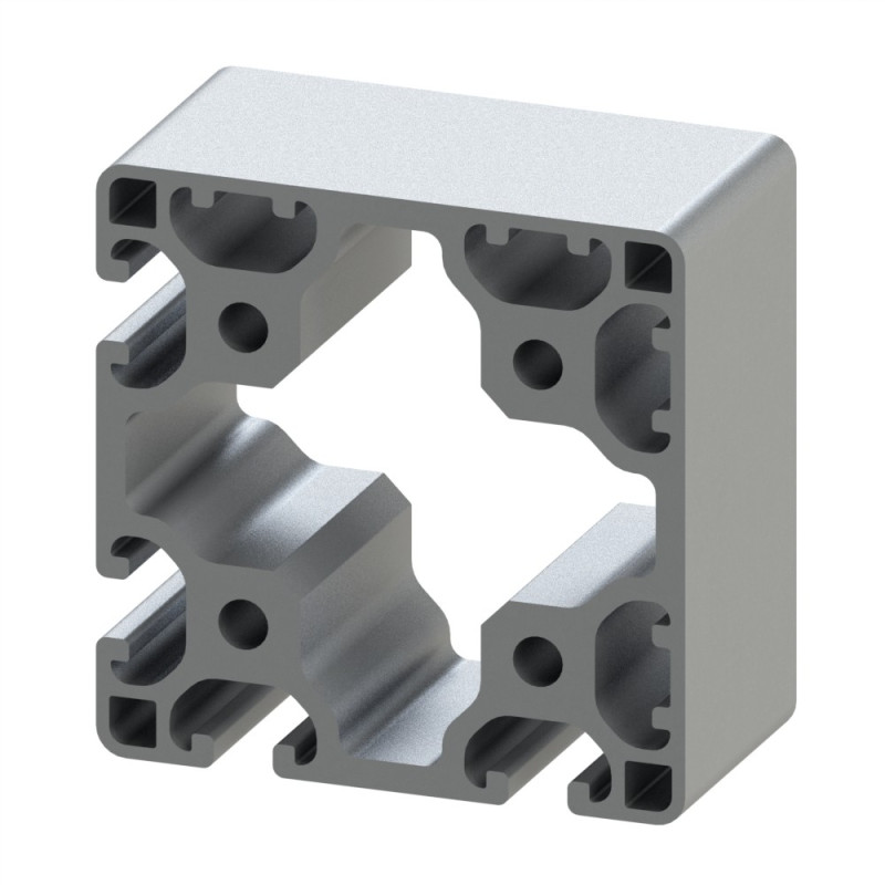 Profilé aluminium (Coupe max 6 m) – Rainure 8 mm – 80x80 mm – 4N90 - Léger - Elcom shop