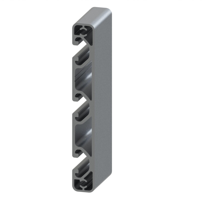 Profilé aluminium (Coupe max 6 m) – Rainure 8 mm – 120x16 mm – Economique - Elcom shop