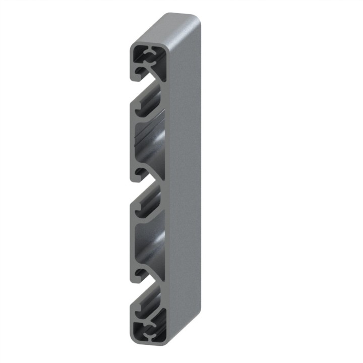 Profilé aluminium (Coupe max 6 m) – Rainure 8 mm – 120x16 mm – Economique - Elcom shop