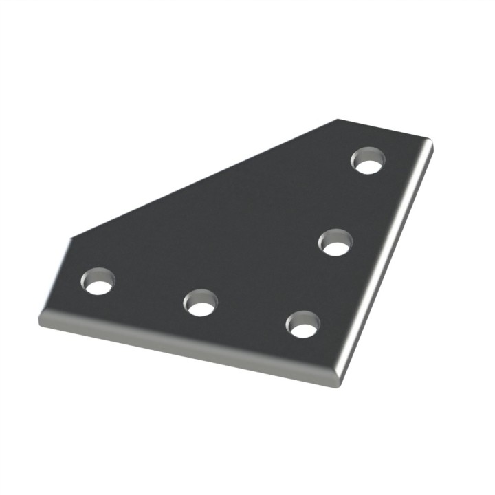 Plaque d’assemblage profilé aluminium – Section 60x60 mm – LV1 - Elcom shop