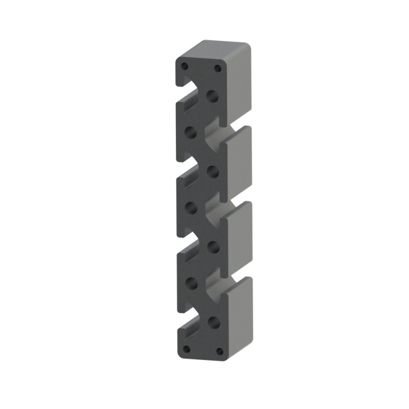 Profilé aluminium (Coupe max 6 m) – Rainure 8 mm – 160x28 mm - Lourd - Elcom shop