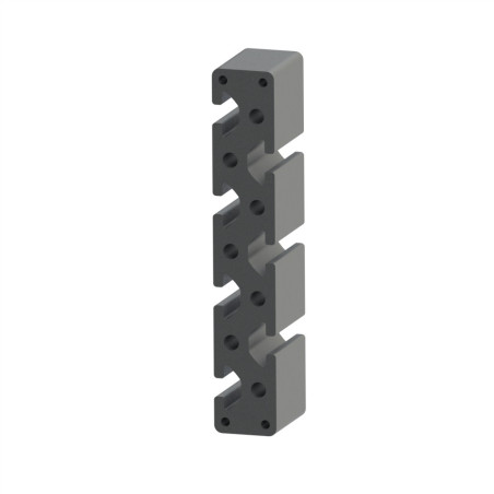 Profilé aluminium (Coupe max 6 m) – Rainure 8 mm – 160x28 mm - Lourd - Elcom shop