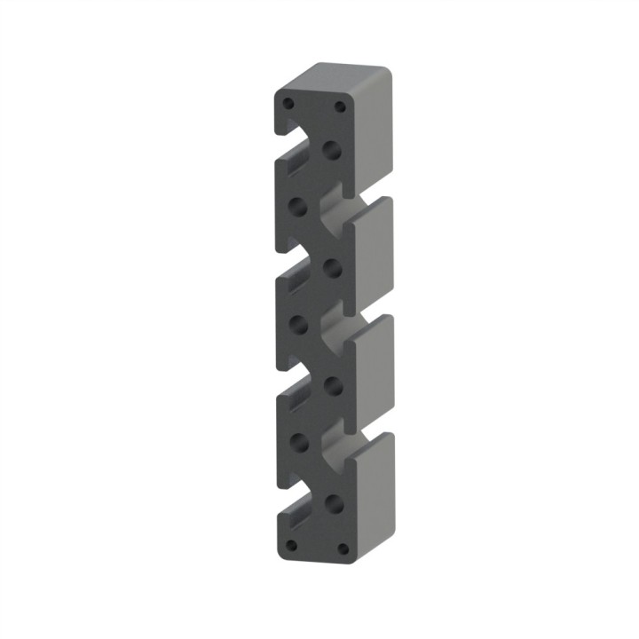 Profilé aluminium (Coupe max 6 m) – Rainure 8 mm – 160x28 mm - Lourd - Elcom shop