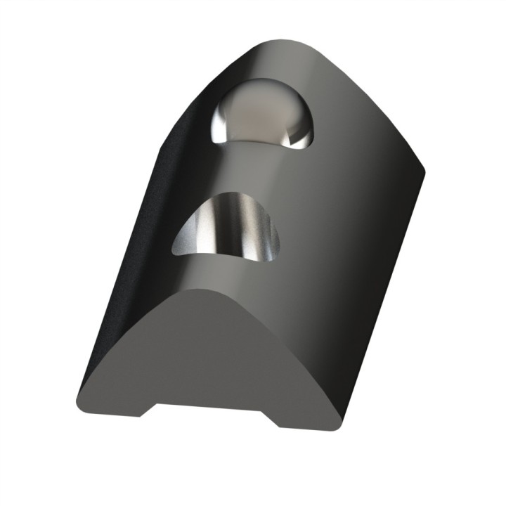 Ecrou inox profilé aluminium 6 ST - Taraudage M5 - Rainure 6 mm - Elcom shop