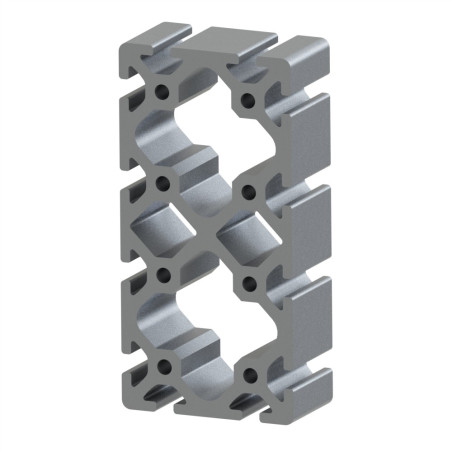 Profilé aluminium (Coupe max 6 m) – Rainure 8 mm – 160x80 mm - Lourd - Elcom shop