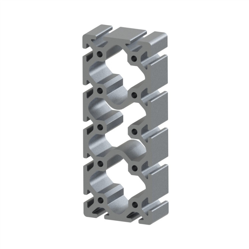 Profilé aluminium (Coupe max 6 m) – Rainure 8 mm – 200x80 mm – Lourd - Elcom shop