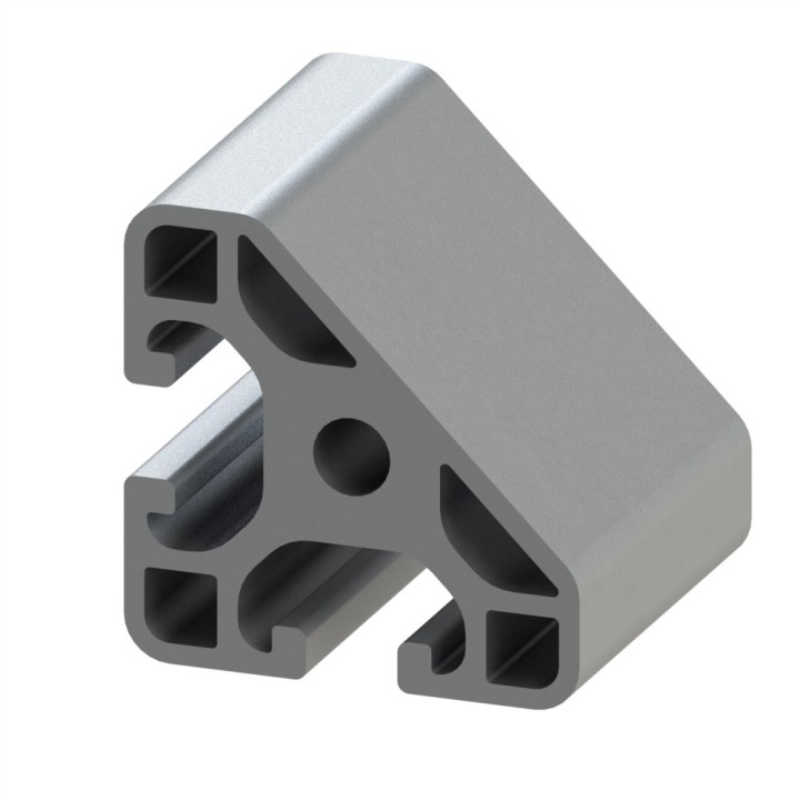 Profilé aluminium (Coupe max 6 m) – Rainure 8 mm – 40x40-45° – Léger - Elcom shop