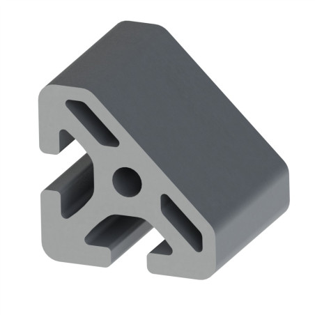 Profilé aluminium (Coupe max 6 m) – Rainure 8 mm – 40x40 mm - 45° – Lourd - Elcom shop